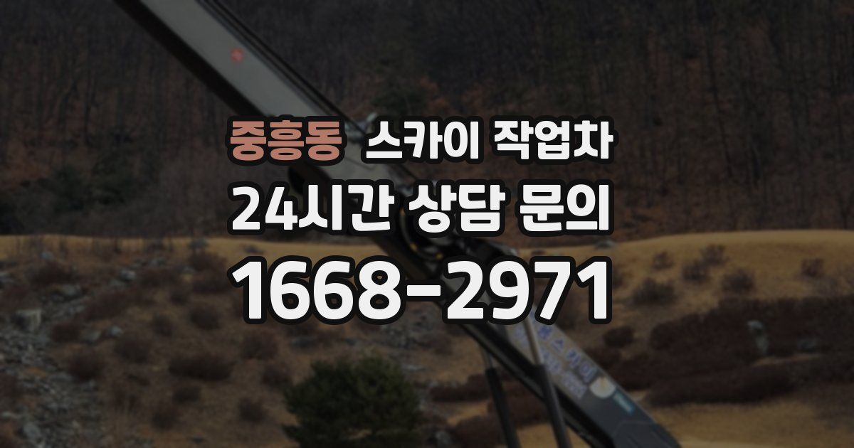 중흥동 스카이 작업차