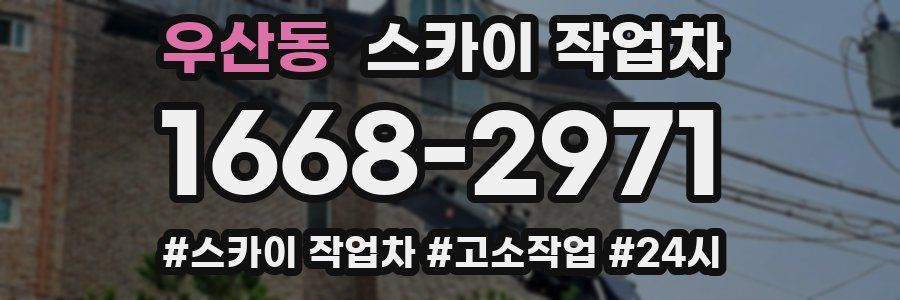 우산동 스카이 작업차