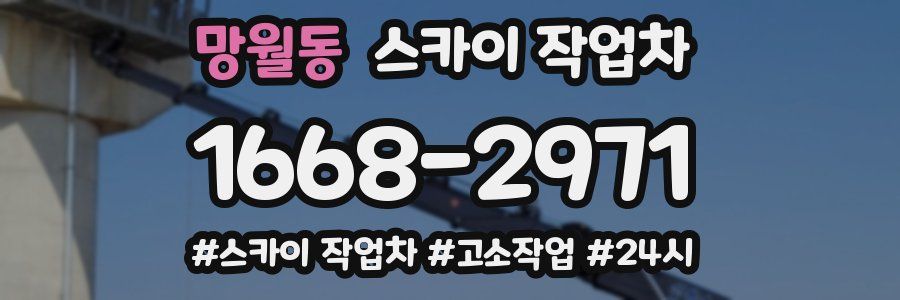 망월동 스카이 작업차