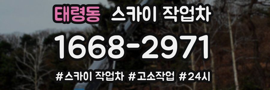태령동 스카이 작업차
