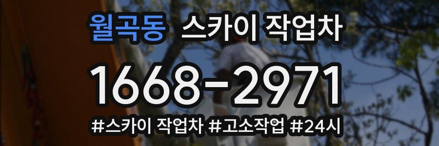 월곡동 스카이 작업차