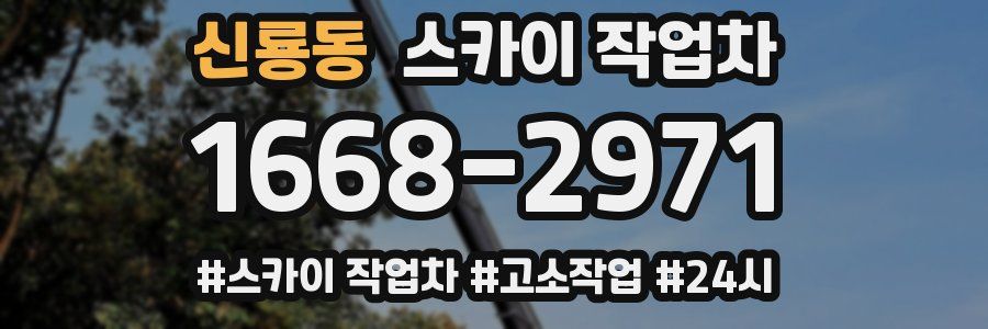 신룡동 스카이 작업차