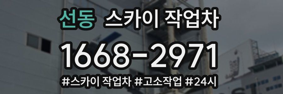 선동 스카이 작업차