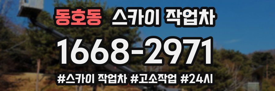 동호동 스카이 작업차