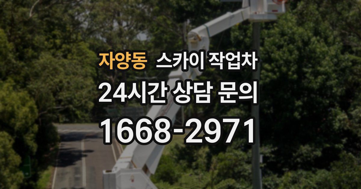 자양동 스카이 작업차