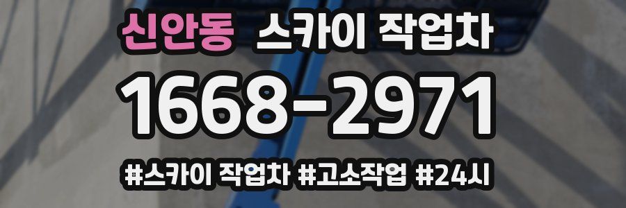 신안동 스카이 작업차