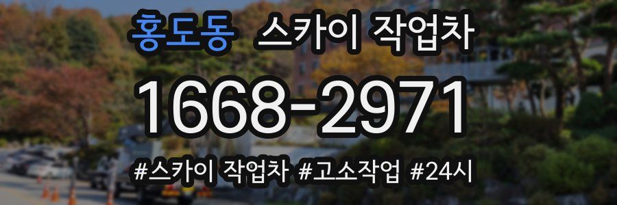 홍도동 스카이 작업차