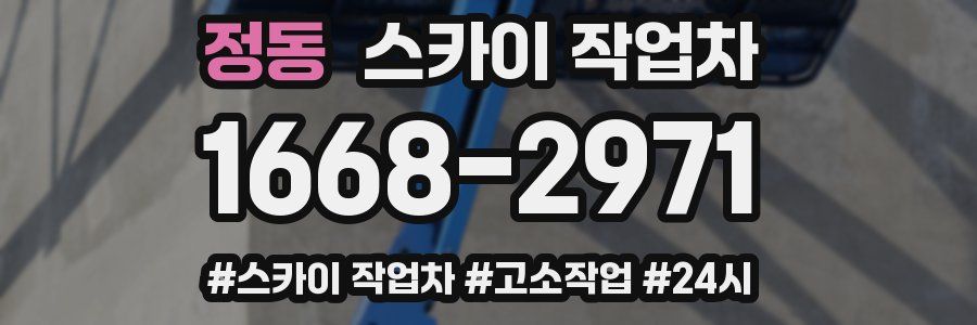 정동 스카이 작업차