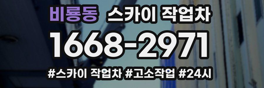 비룡동 스카이 작업차