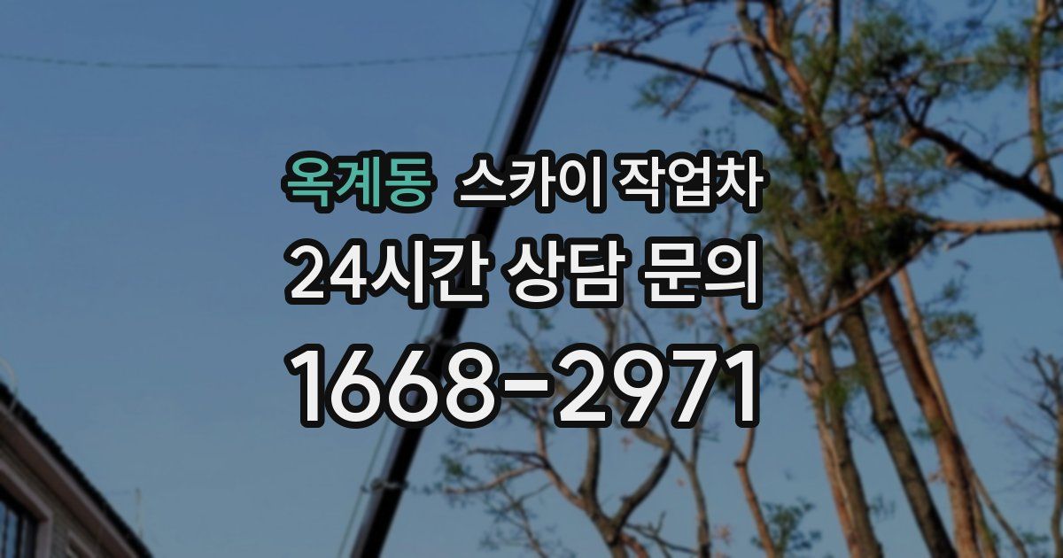 옥계동 스카이 작업차