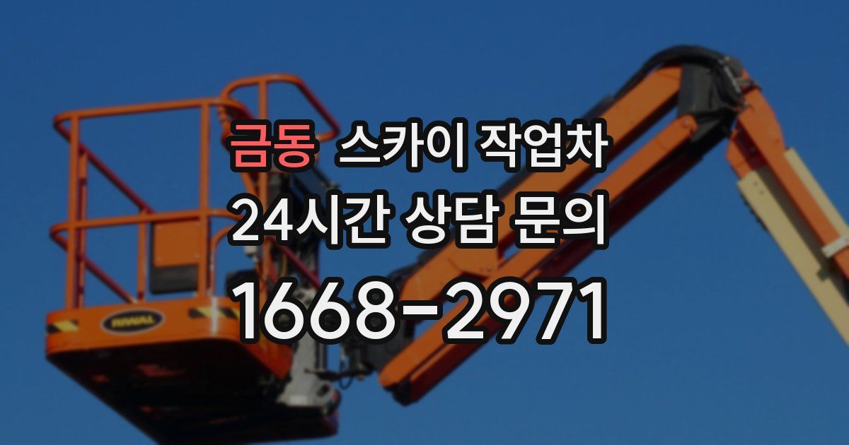 금동 스카이 작업차