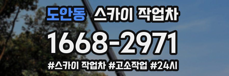 도안동 스카이 작업차