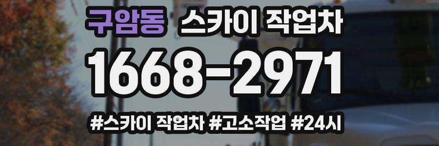 구암동 스카이 작업차