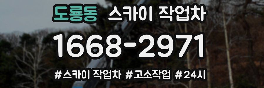도룡동 스카이 작업차
