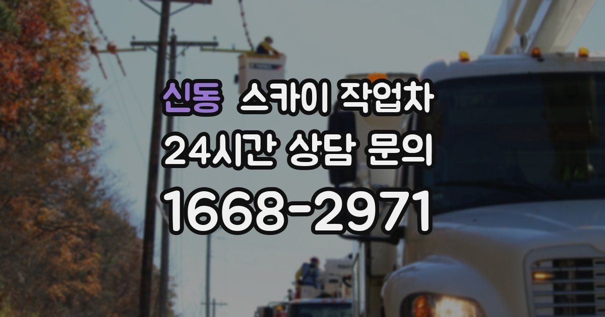 신동 스카이 작업차