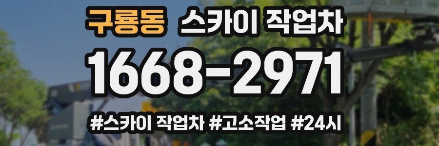 구룡동 스카이 작업차