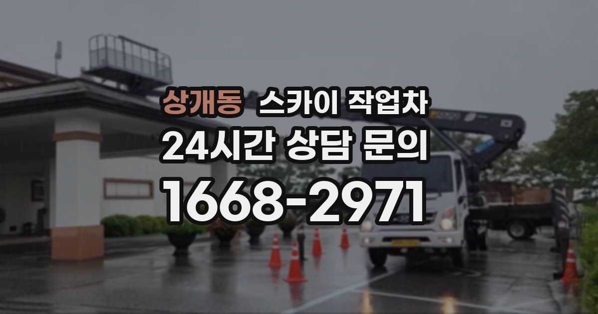 상개동 스카이 작업차