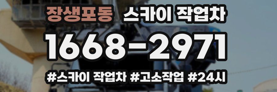 장생포동 스카이 작업차