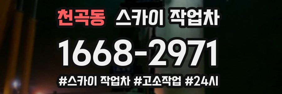 천곡동 스카이 작업차