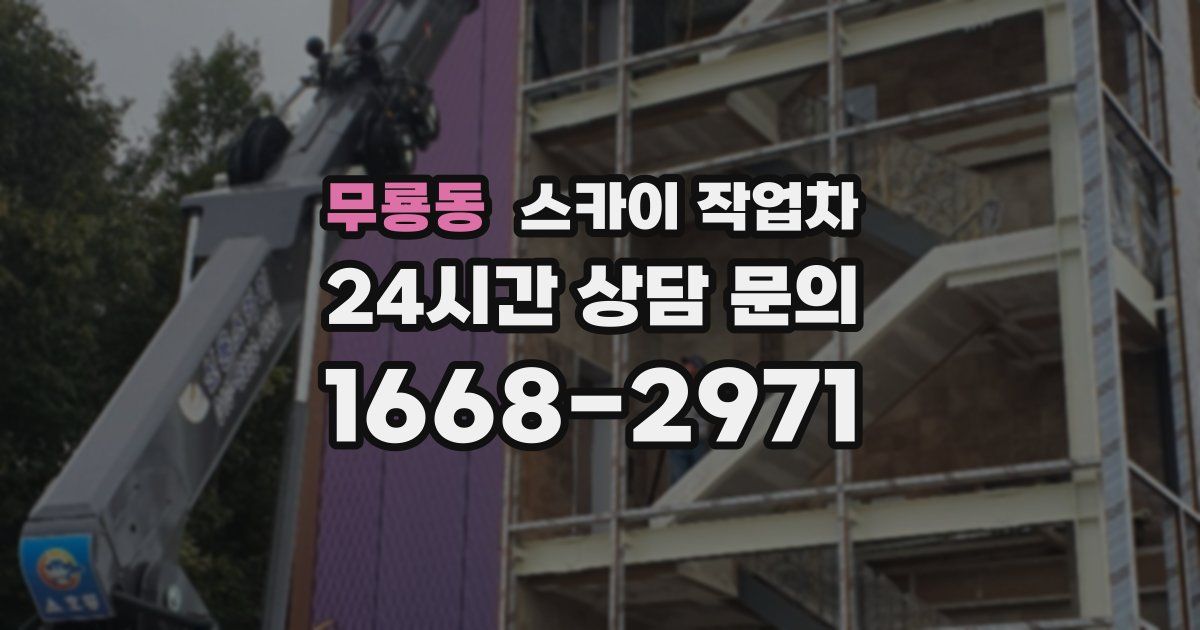 무룡동 스카이 작업차