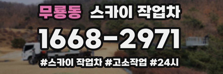 무룡동 스카이 작업차