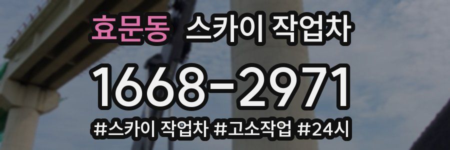 효문동 스카이 작업차