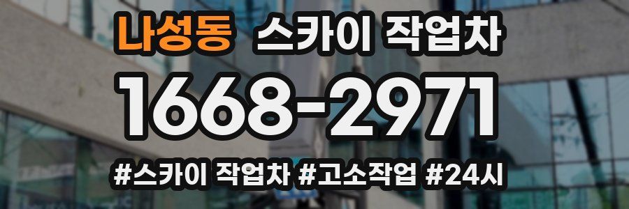 나성동 스카이 작업차