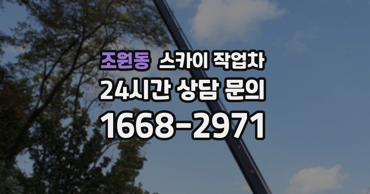 조원동 스카이 작업차