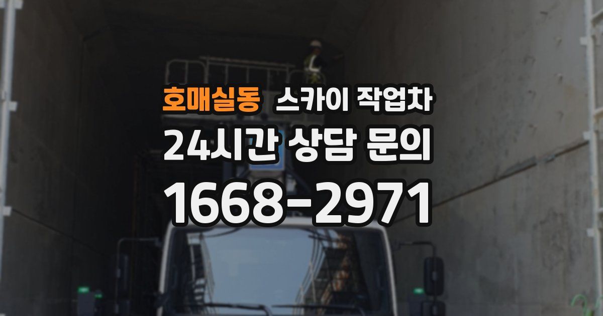 호매실동 스카이 작업차