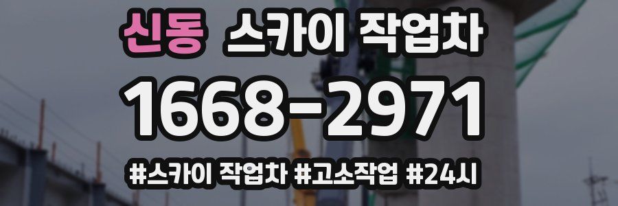 신동 스카이 작업차