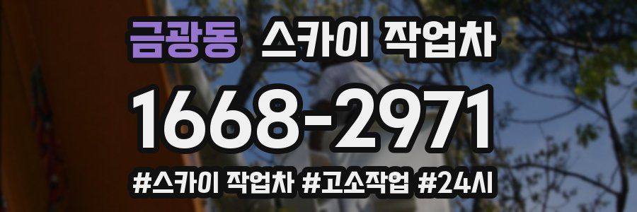 금광동 스카이 작업차