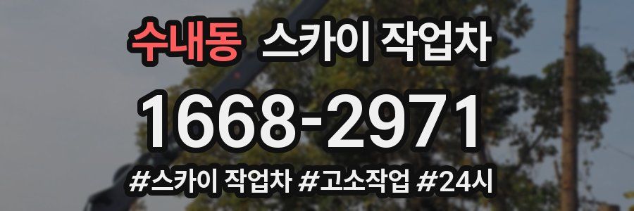 수내동 스카이 작업차