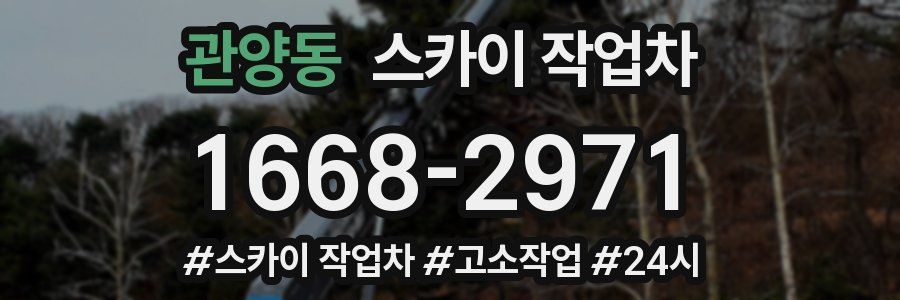 관양동 스카이 작업차