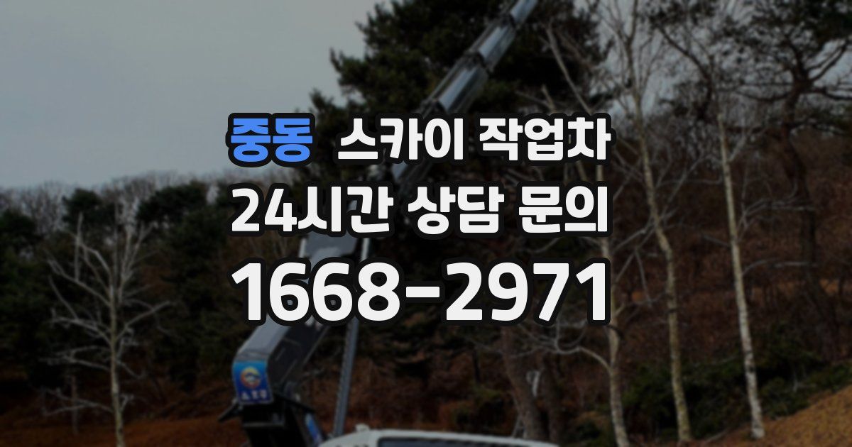 중동 스카이 작업차