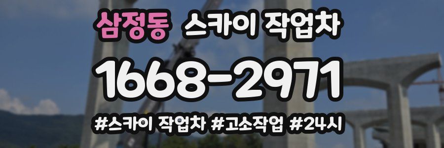 삼정동 스카이 작업차