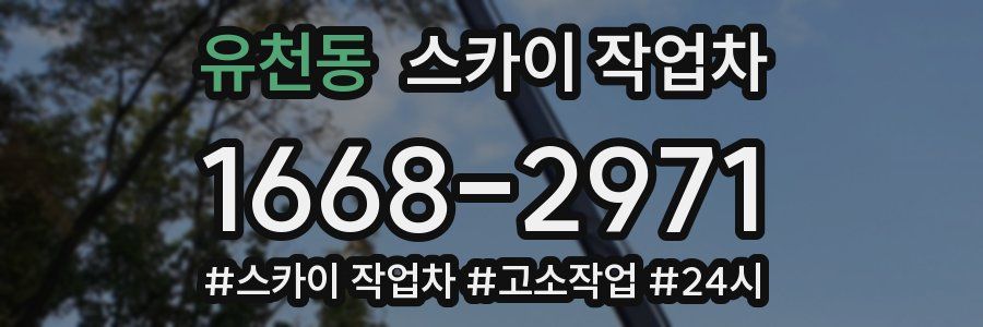 유천동 스카이 작업차