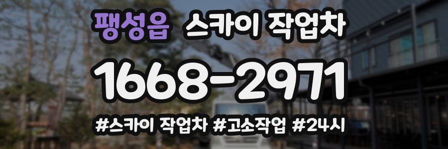 팽성읍 스카이 작업차