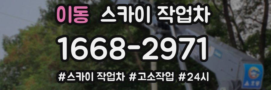 이동 스카이 작업차