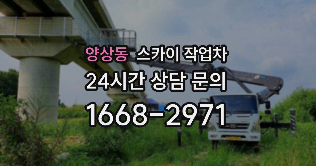 양상동 스카이 작업차