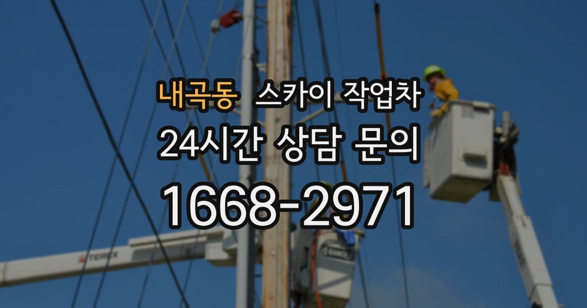 내곡동 스카이 작업차