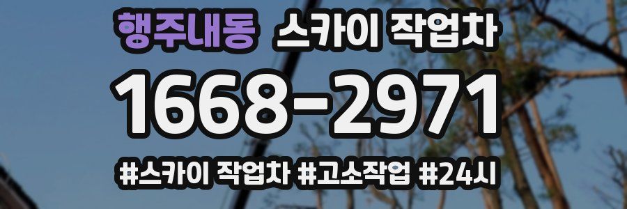 행주내동 스카이 작업차