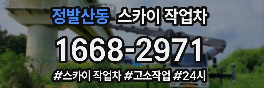 정발산동 스카이 작업차