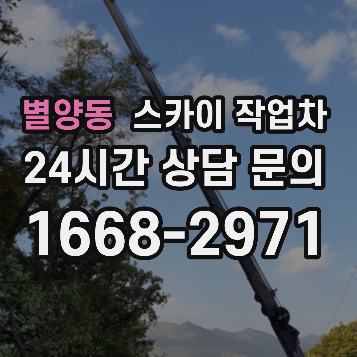 별양동 스카이 작업차