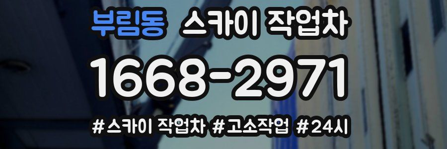 부림동 스카이 작업차