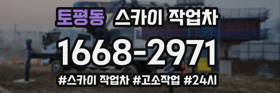 토평동 스카이 작업차