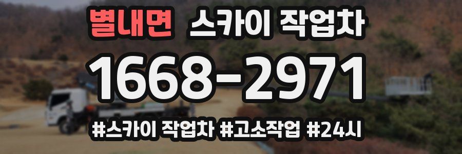 별내면 스카이 작업차