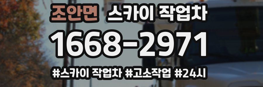 조안면 스카이 작업차