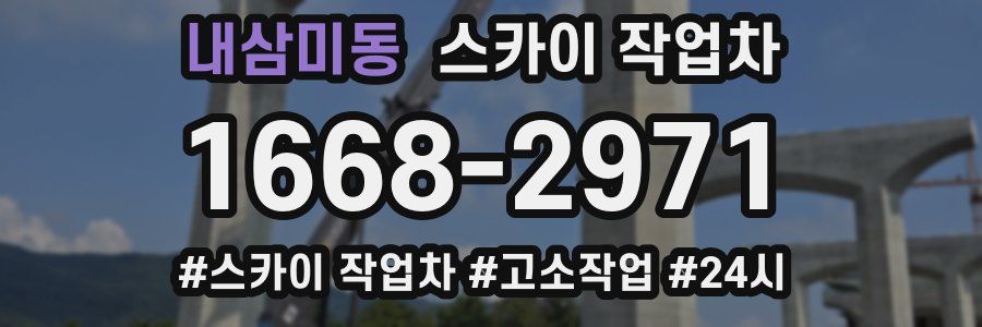 내삼미동 스카이 작업차