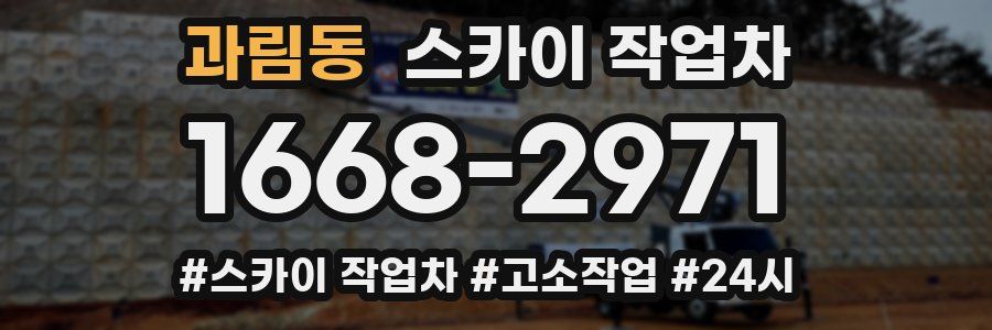 과림동 스카이 작업차