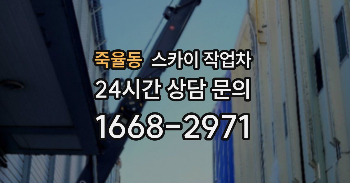 죽율동 스카이 작업차